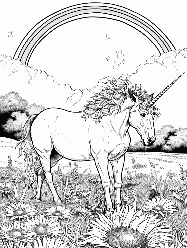 Rainbow Over A Unicorn