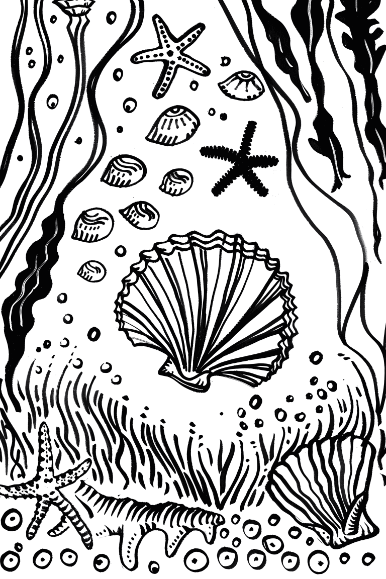 Sea Shell Underwater