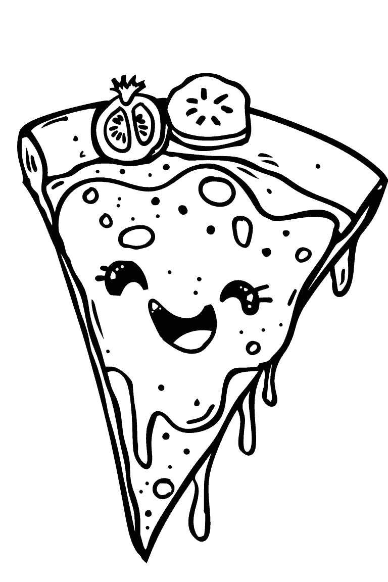 Pizza Slice Smiling