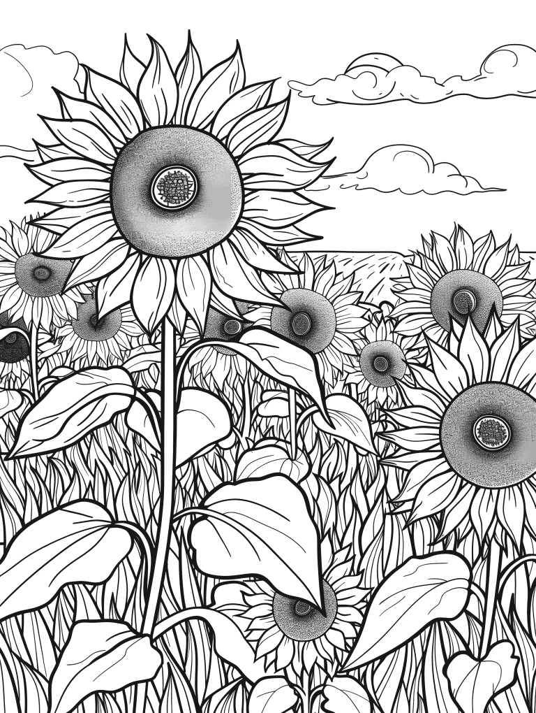 Field Of Sunflowers