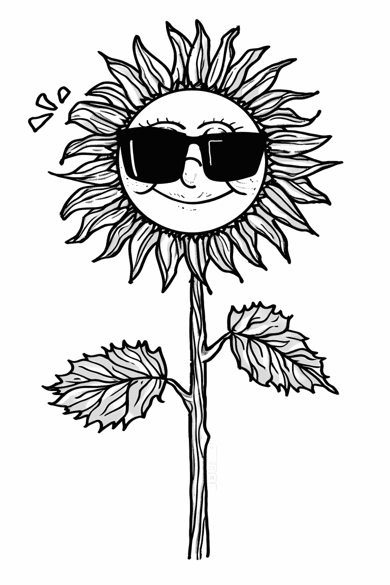 Sunflower Wearing Shades