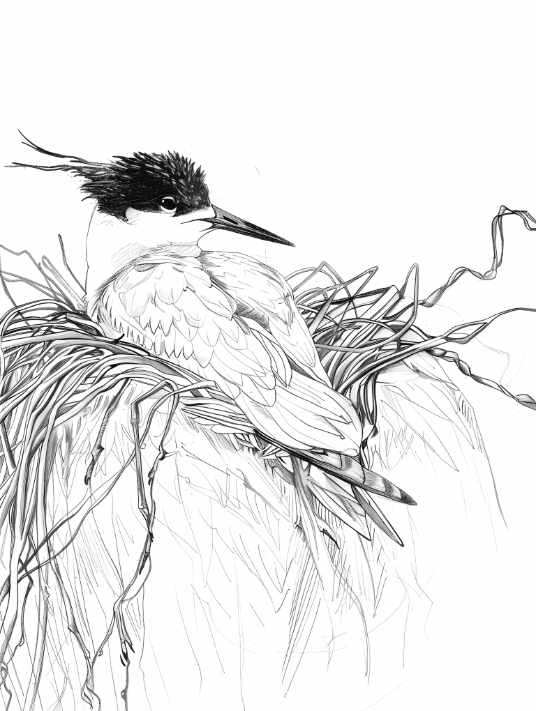 Tern In A Nest