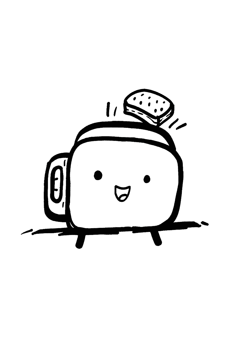 Toaster Popping Out Bread