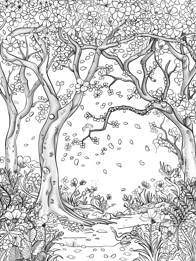 Cherry Blossom Forest