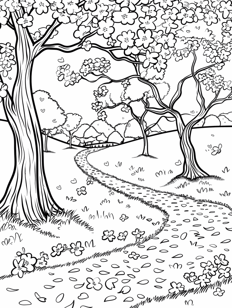Cherry Blossom Orchard