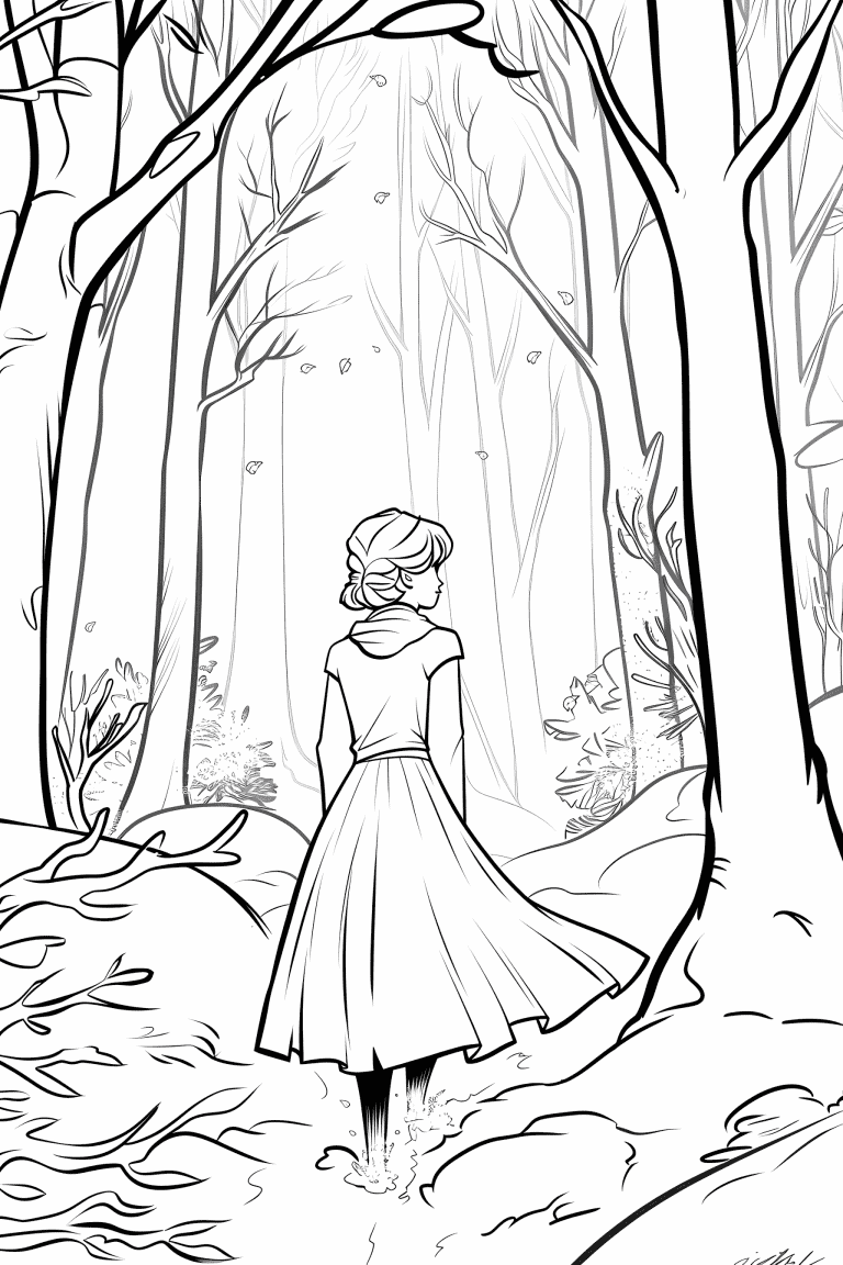 Anna Wandering In A Forest