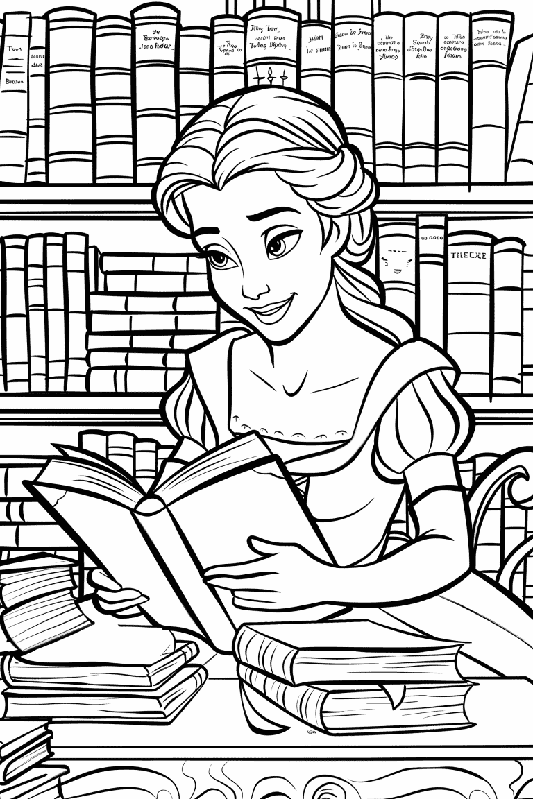 Belle Reading A Book