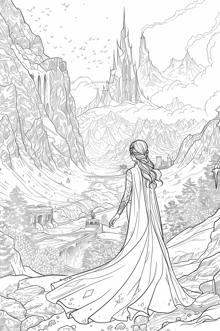 Elsa Overlooking Her Kingdom