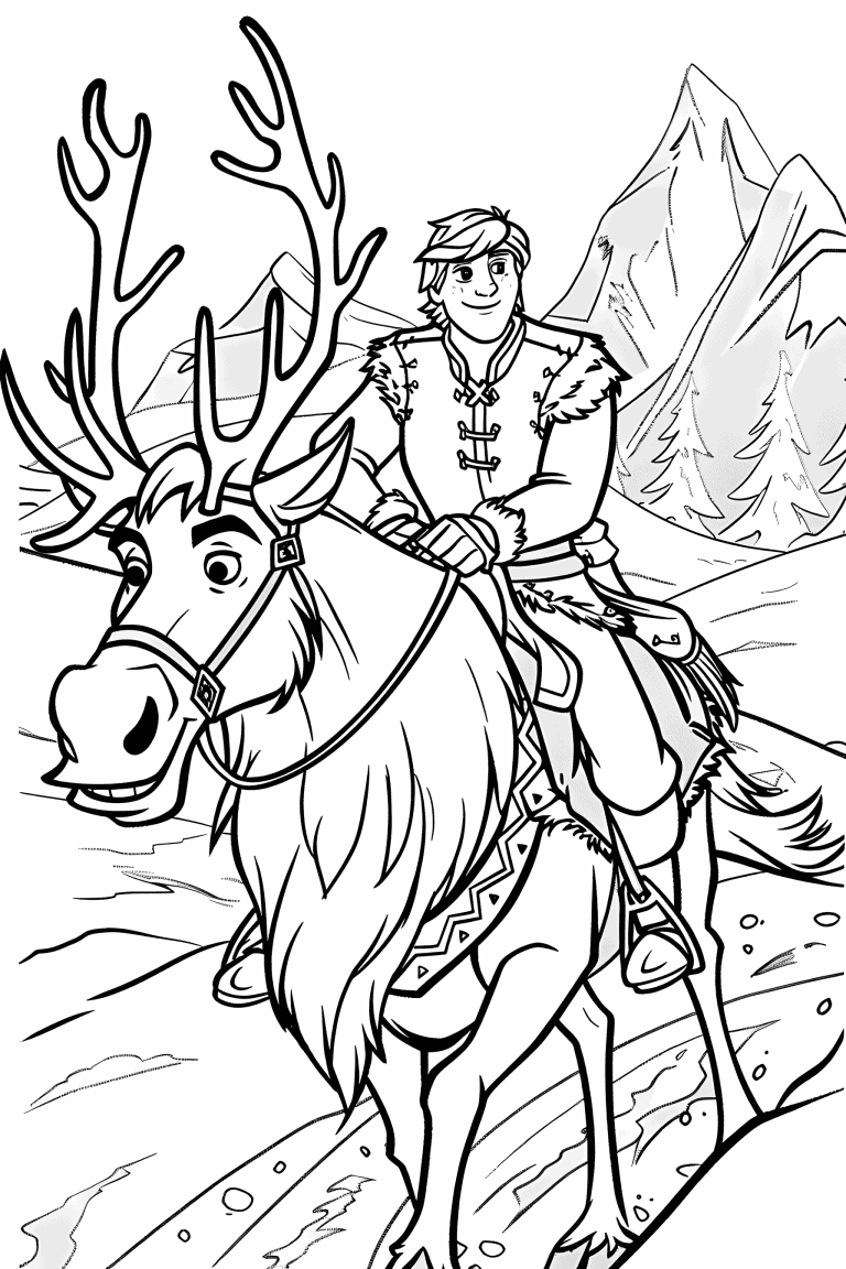 Kristoff Riding Sven