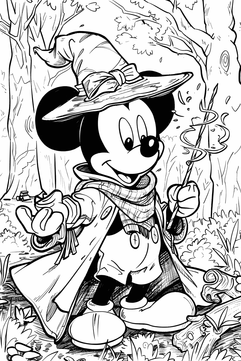 Mickey Waving His Wand