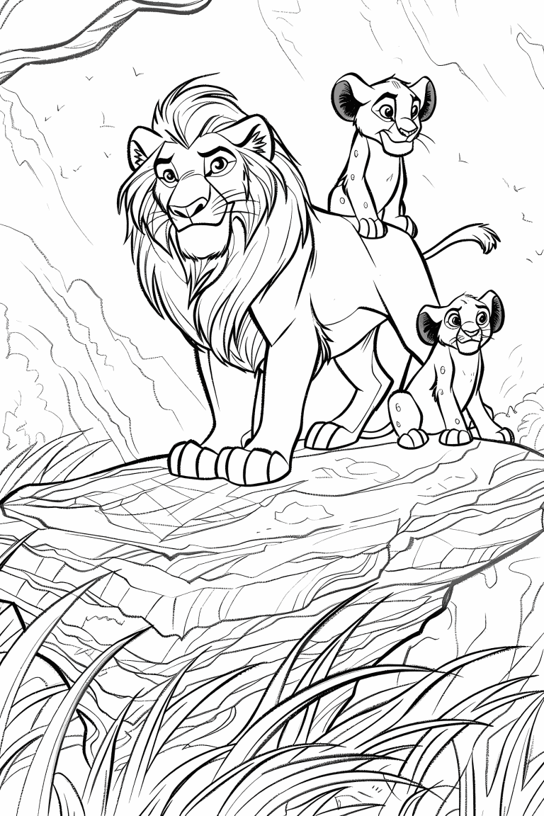 Simba With Cubs