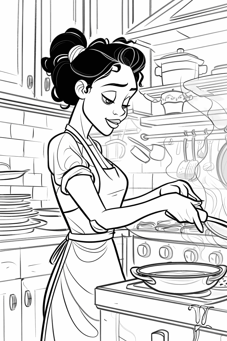 Tiana Cooking