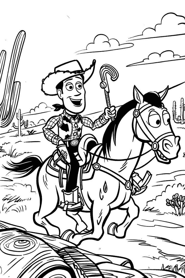 Woody Riding Bullseye