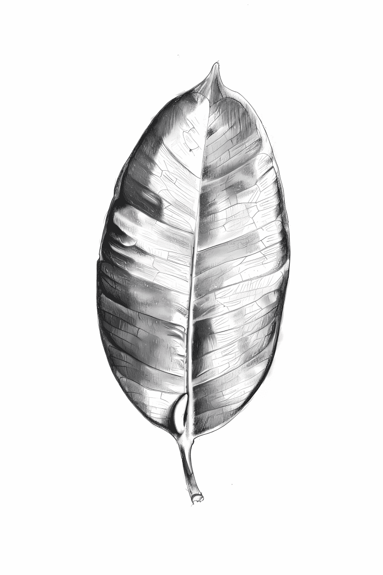 Rubber Plant Leaf