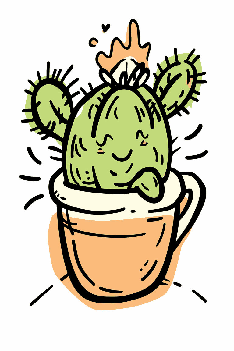 Cactus In A Mug