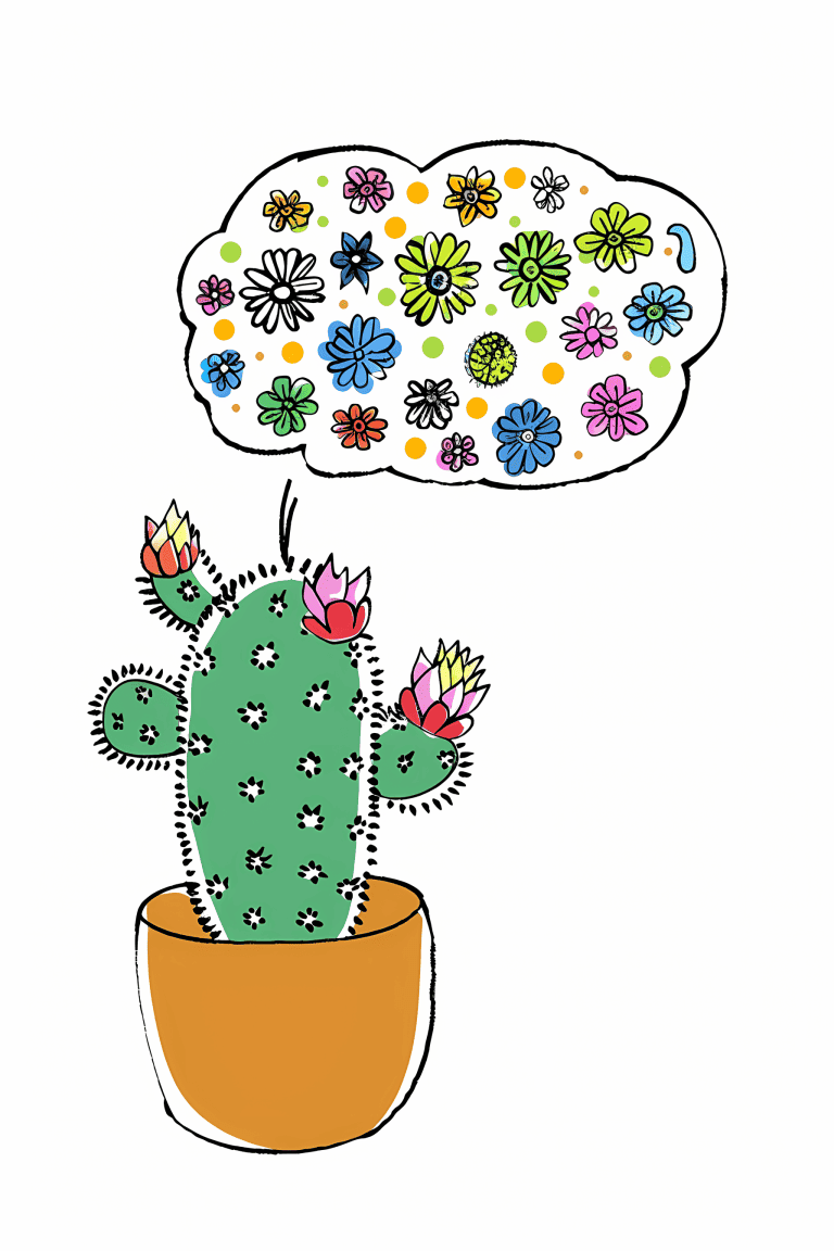 Cactus Thinking Of Flowers