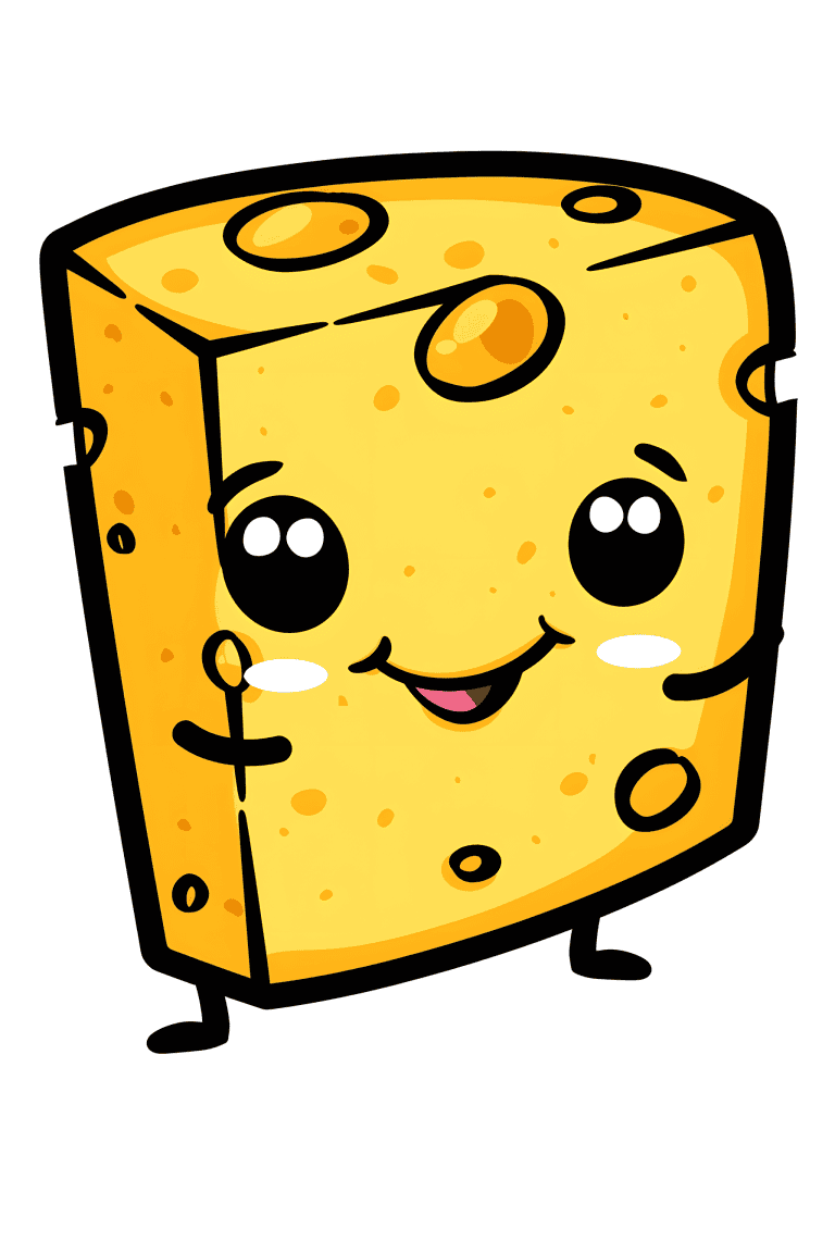 Giggling Slice Of Cheese
