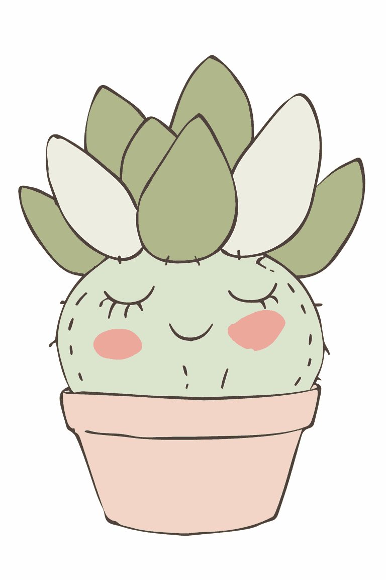 Chubby Succulent With Rosy Cheeks