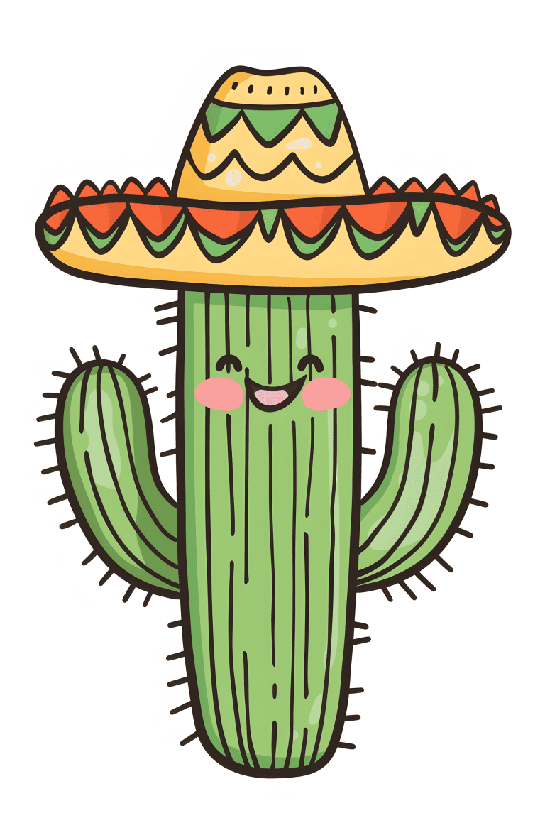 Cactus Wearing Sombrero