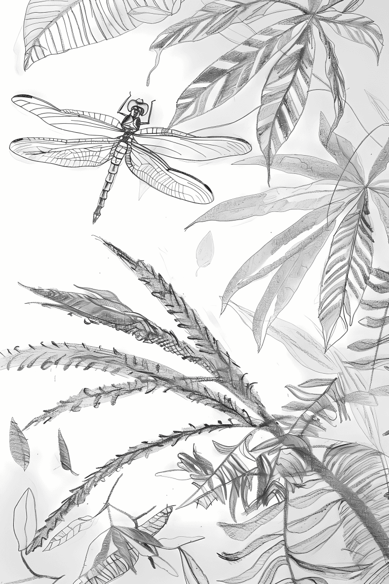 Dragonfly Navigating To A Forest