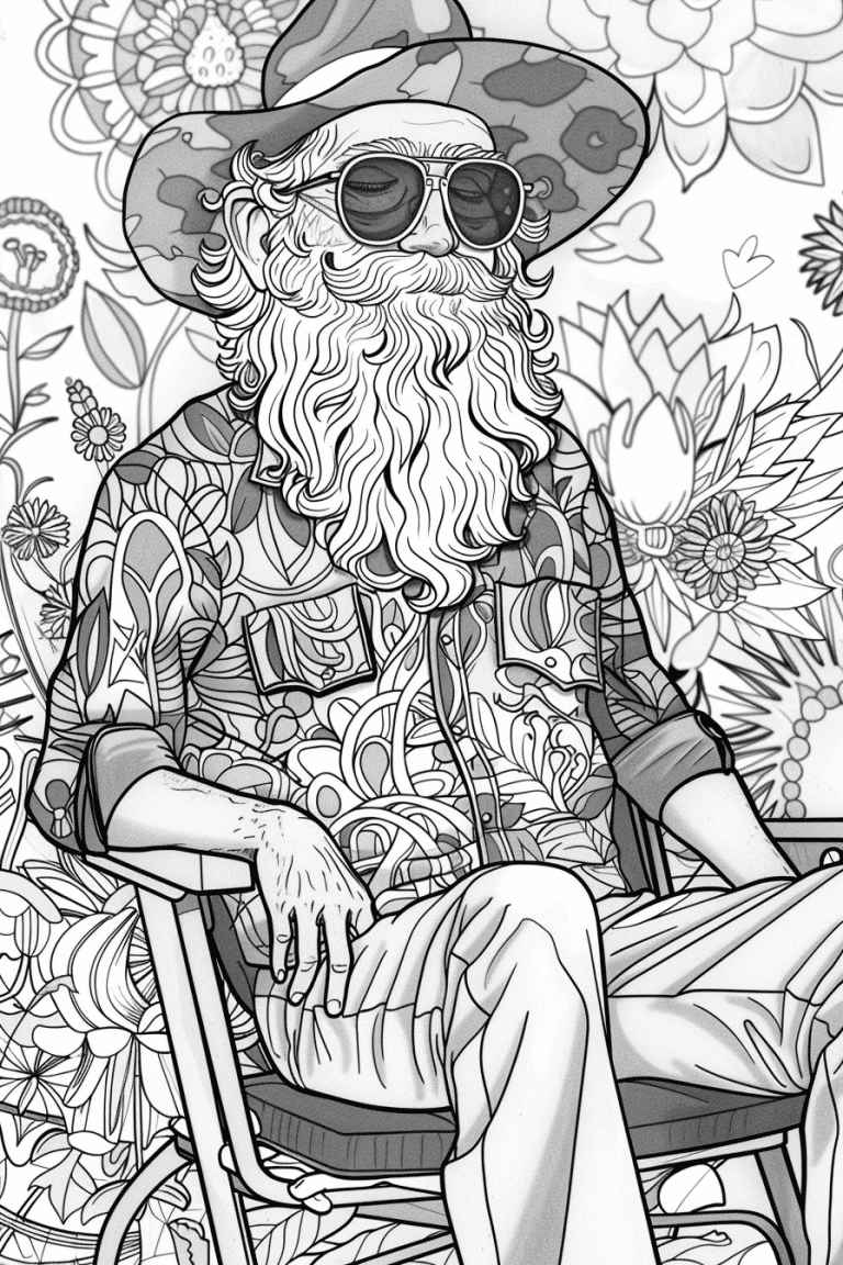 Old Hippie Lounging