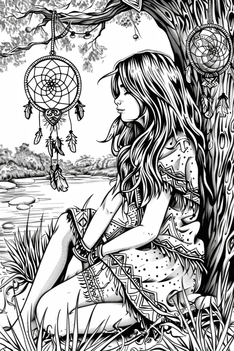 Hippie Resting Under A Tree