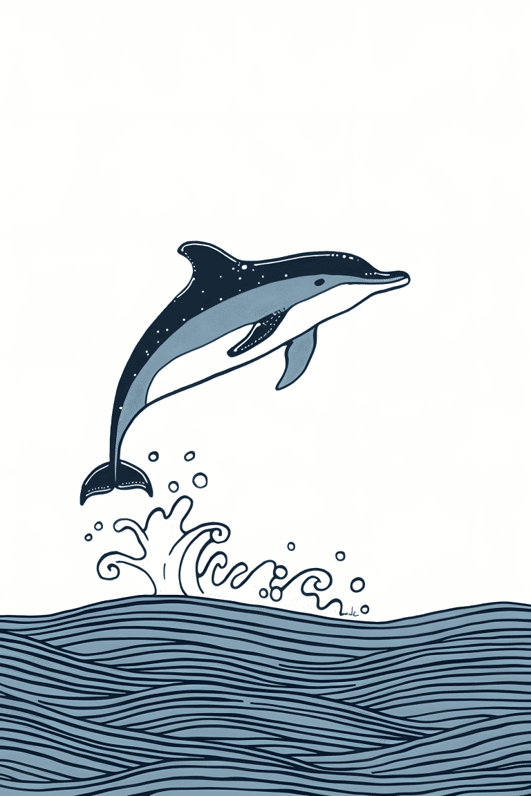 Dolphin Jumping Out Of The Water
