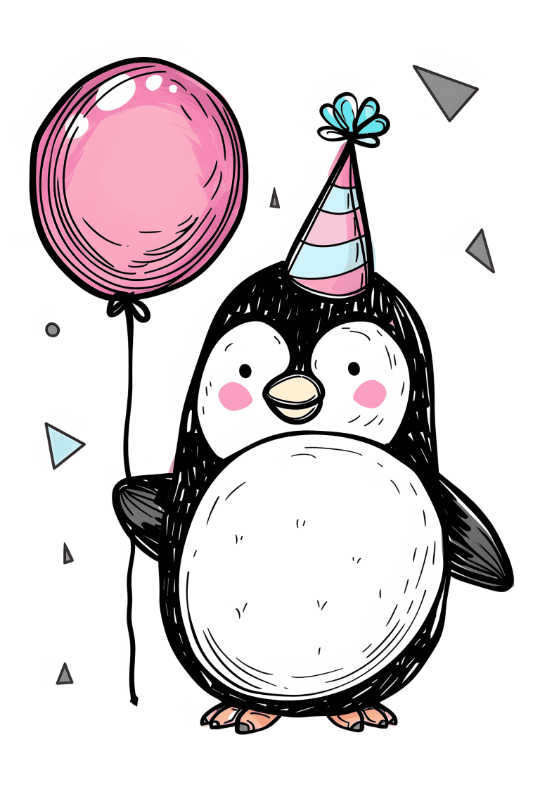 Penguin Attending A Party