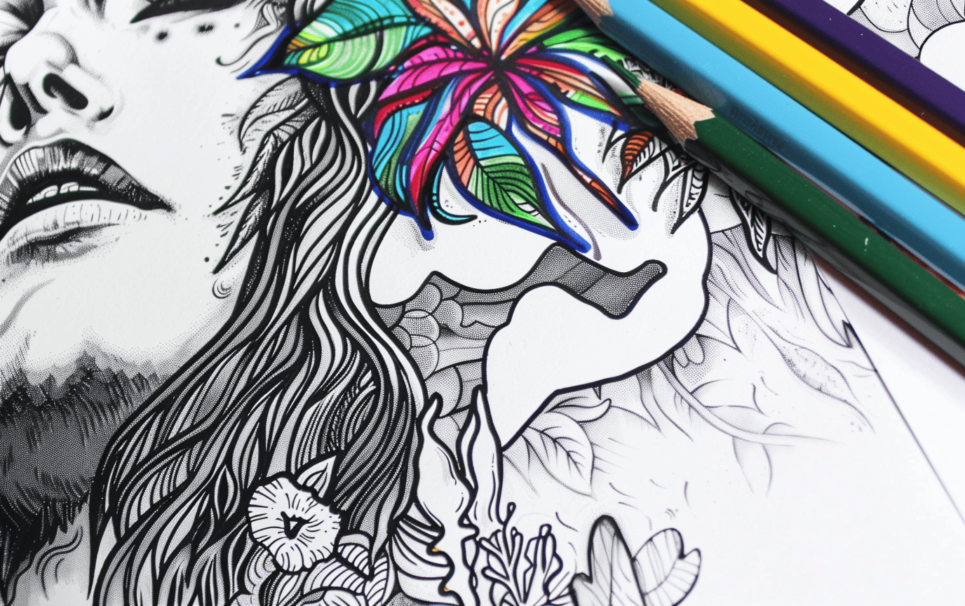 30 Groovy Hippie Coloring Pages