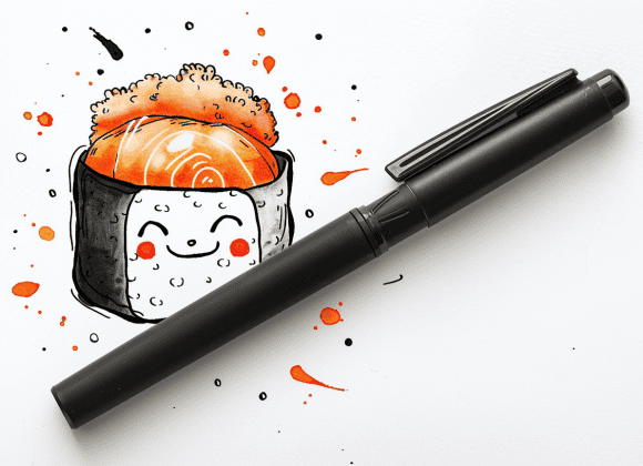 milkychoco04_a_ink_pen_that_is_next_to_a_simplistic_kawaii_colo_b9c41ded-7255-4e68-a9ba-716e883bf43c