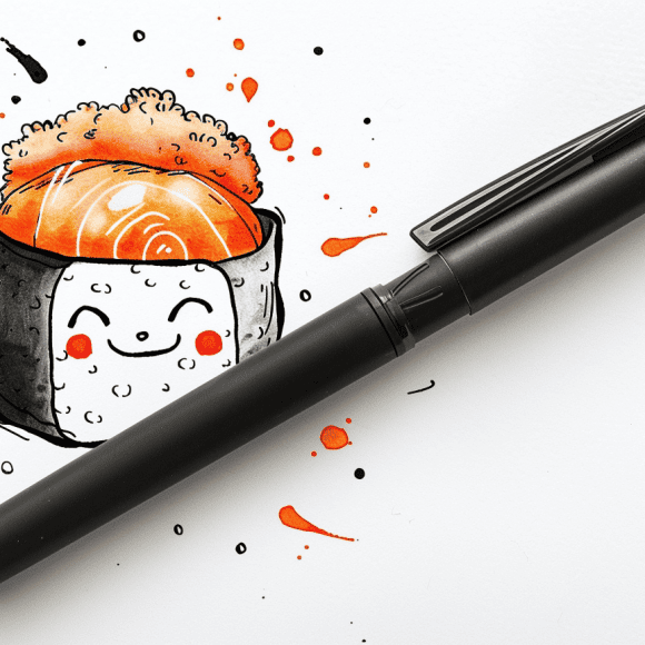 milkychoco04_a_ink_pen_that_is_next_to_a_simplistic_kawaii_colo_b9c41ded-7255-4e68-a9ba-716e883bf43c