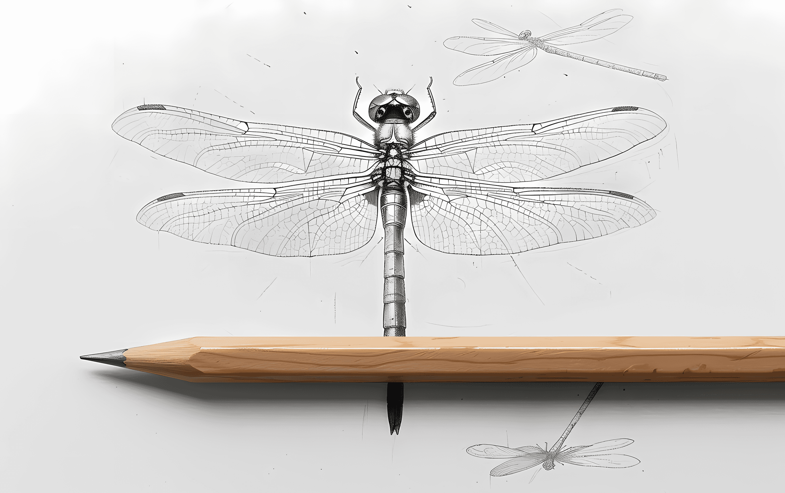 30 Beautiful Dragonfly Drawing Ideas