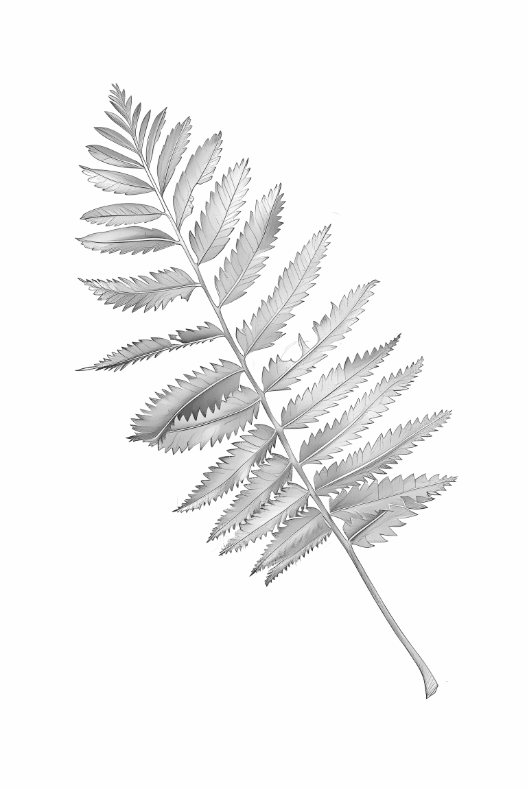 Mimosa Pudica Leaf