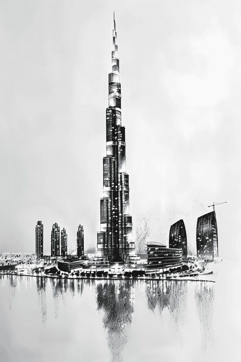 Night Scene In Dubai