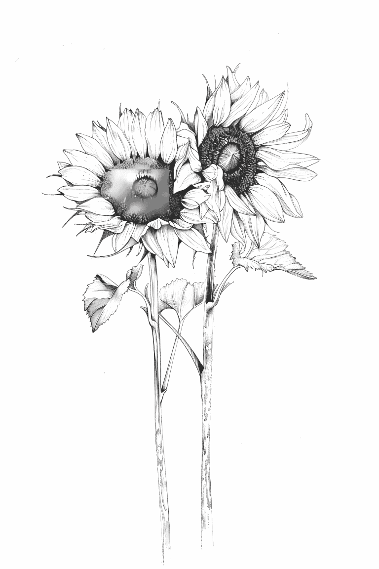 Pair Of Sunflowers