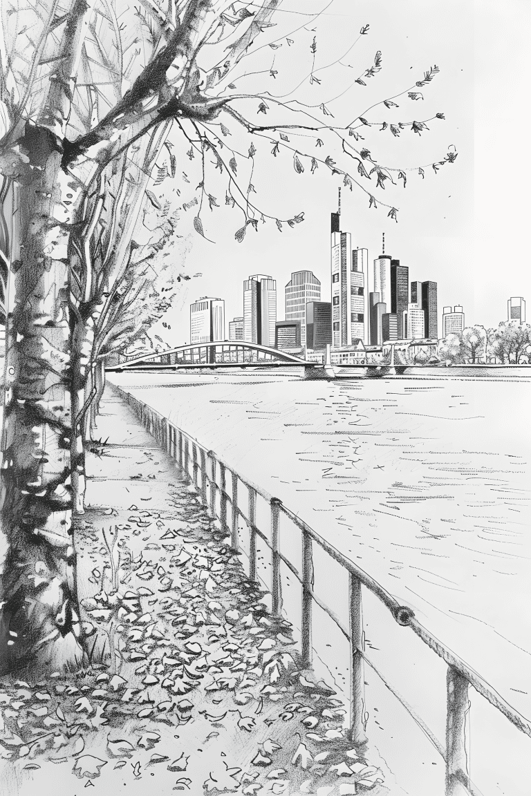 Riverside In Frankfurt