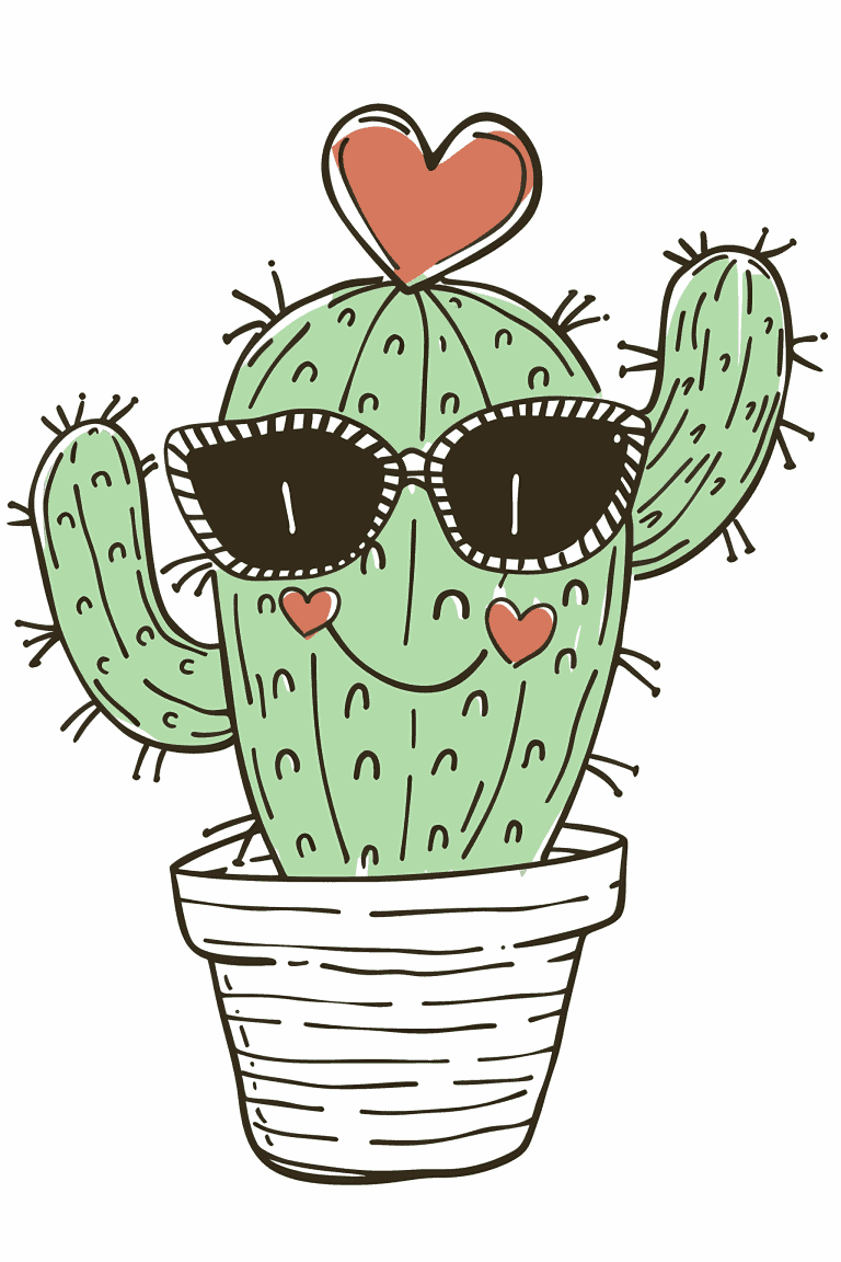 Cactus Wearing Sunglasses