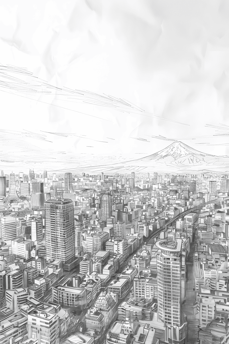 High Rise View In Tokyo