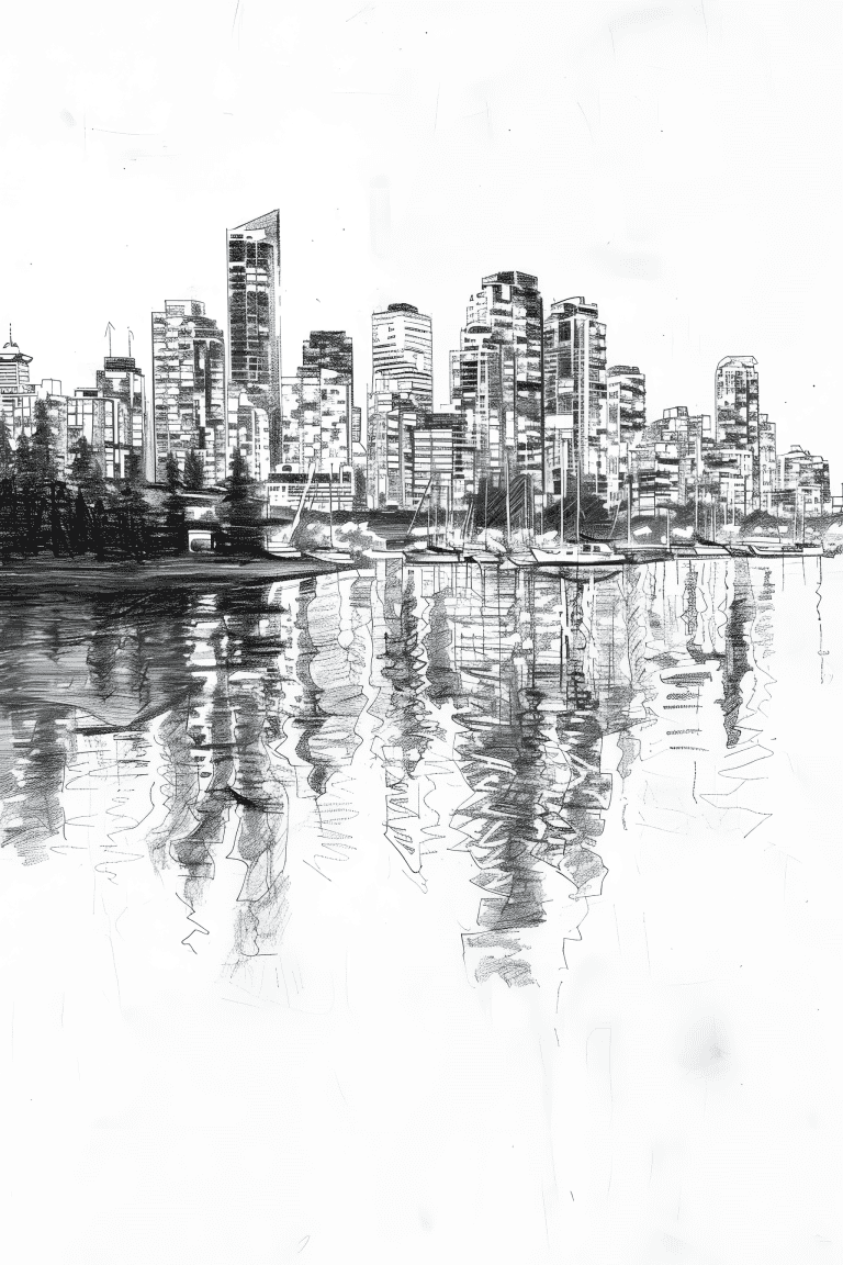 Twilight Scene In Vancouver