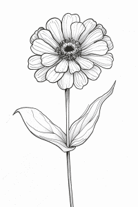 Flower Line Drawing Ideas