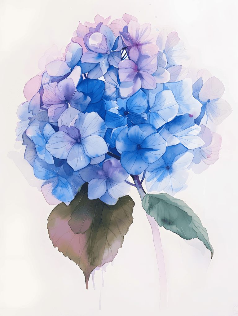 Blue Hydrangea