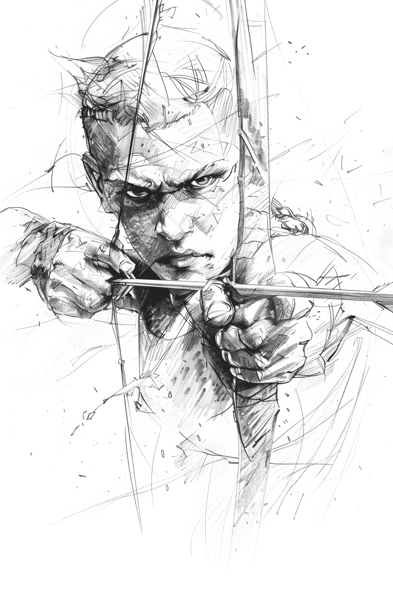 Archer Releasing An Arrow