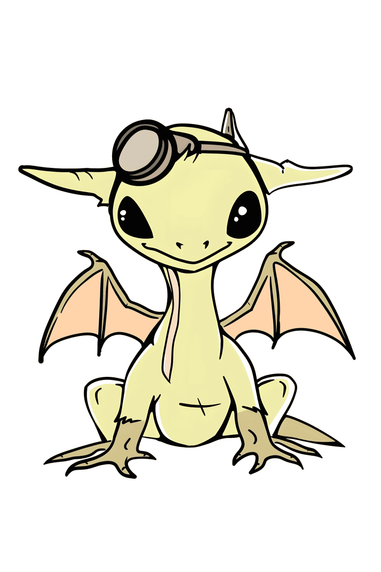 Pteranodon Preparing For Flight