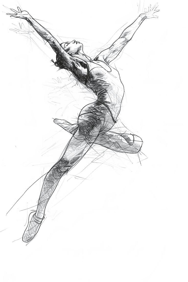 Ballerina In Mid Leap