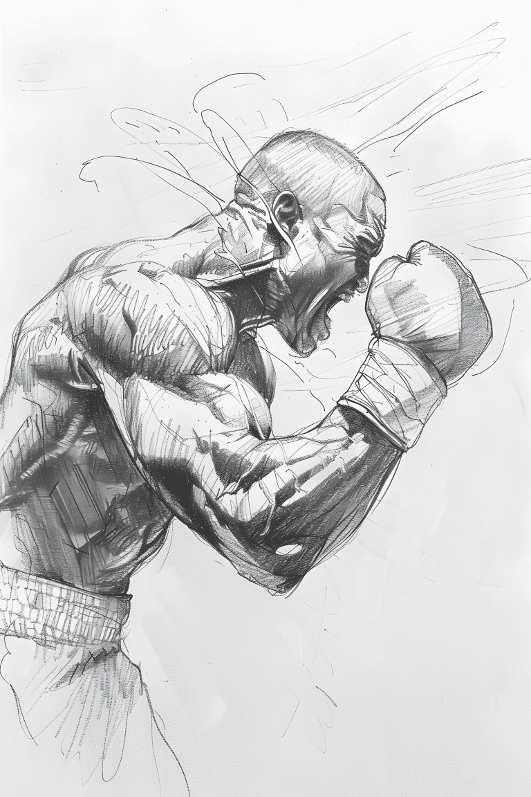 Boxer Preparing A Punch