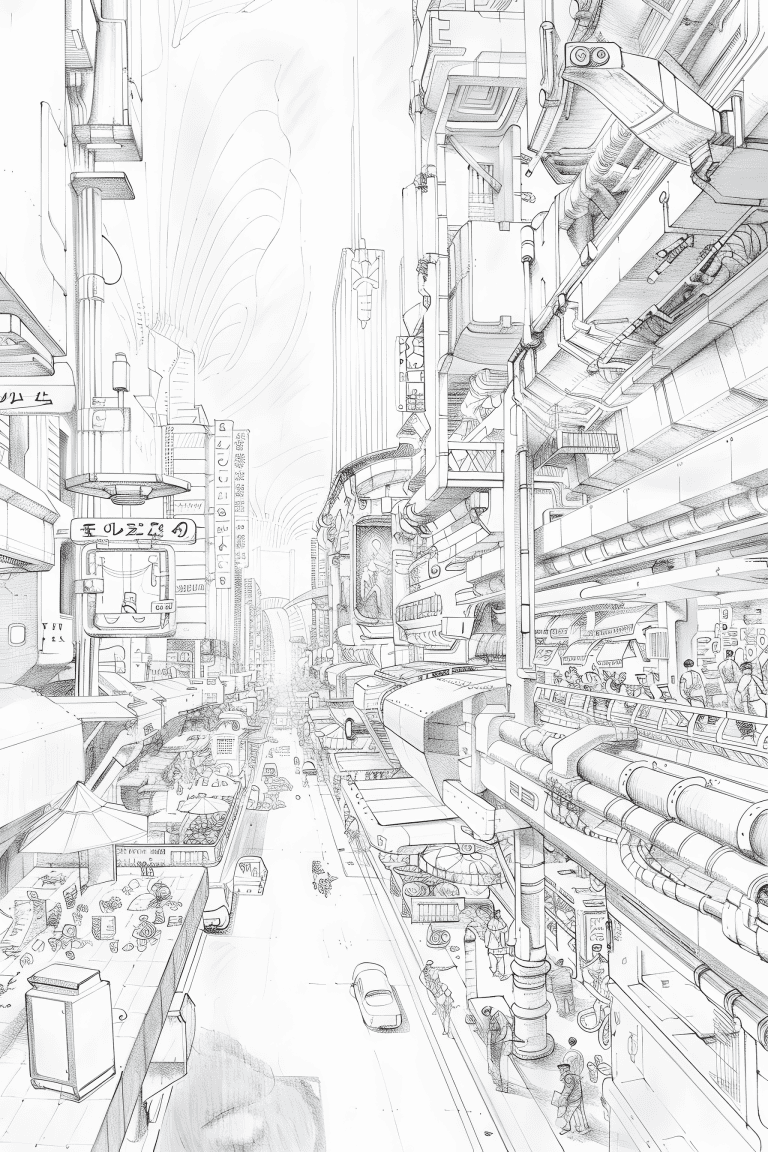 Bustling Market