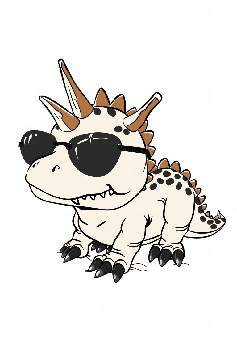 Carnotaurus Wearing Sunglasses
