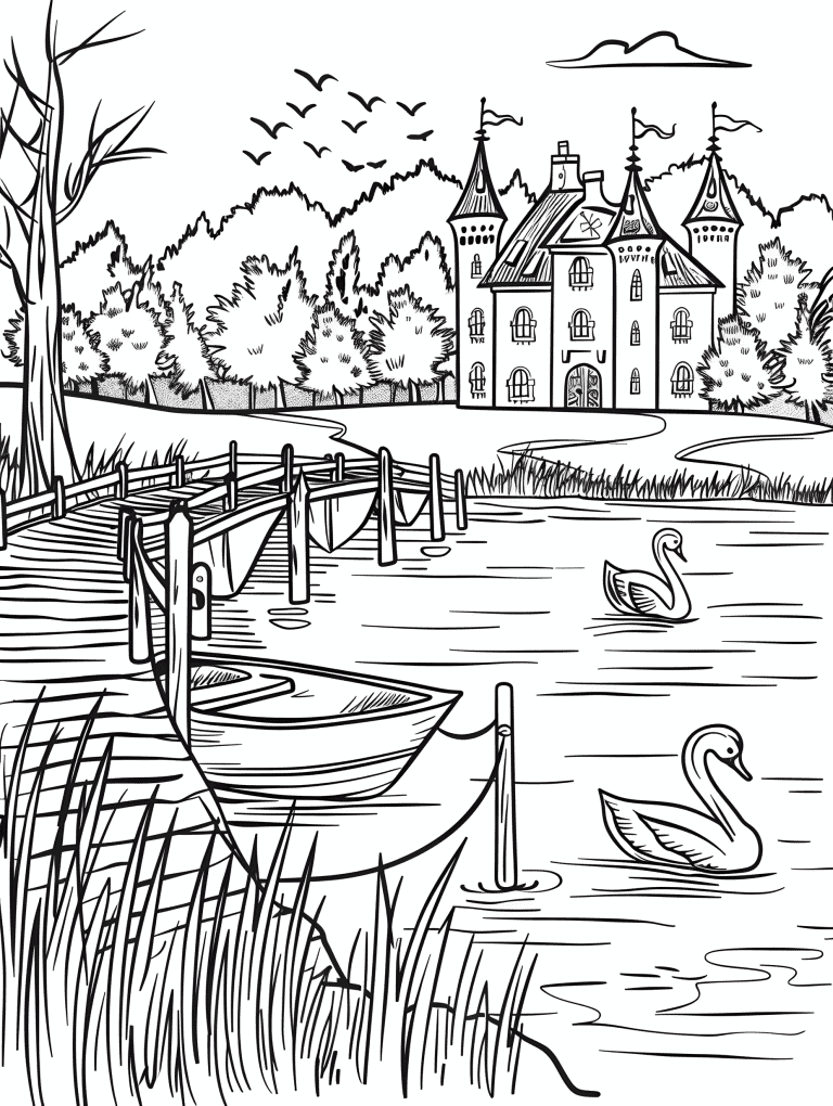 Castle By A Serene Lake