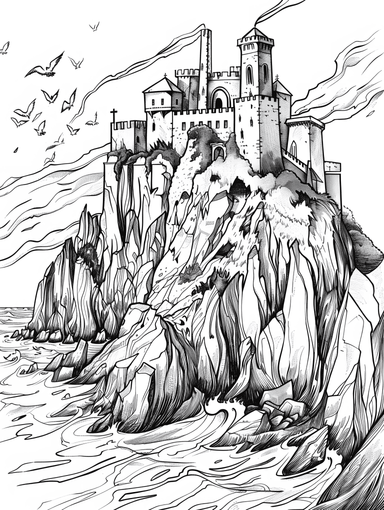 Castle On A Volcanic Island
