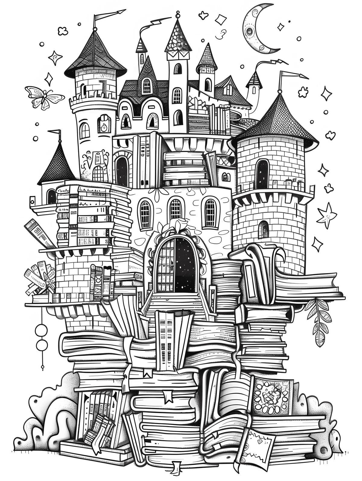 30 Castle Coloring Pages for Imaginative Kids - Brighter Craft